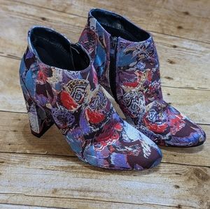 Patrizia Embriodered Ankle Boots